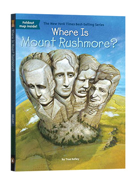 拉什莫尔山在哪里 Where Is Mount Rushmore 英文原版 Nico Medina 总统山在哪里 进口英语书籍WhoWas/WhatWas/WhereIs/whois系列