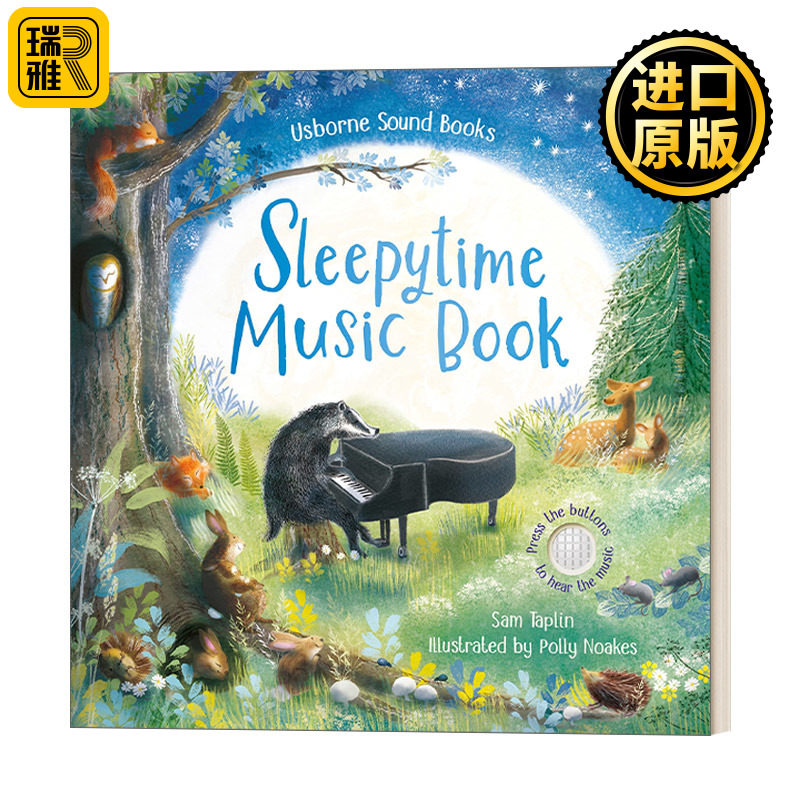 Sleepytime Music Book 睡眠时间音乐书 趣味音乐发声书 英文原版儿童绘本