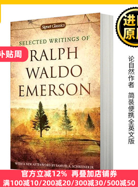 爱默生文集 英文原版 Selected Writings of Ralph Waldo Emerson 拉尔夫沃尔多爱默生 论自然Nature作者 进口英语书