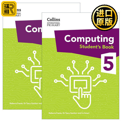 英文原版 Collins International Primary Computing 柯林斯国际小学计算机科学学生用书5+练习册2册 英文版 进口英语原版书籍