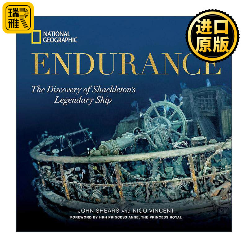 英文原版 Endurance 坚忍号 沙克尔顿的传奇船只 南极远征 电影版 历史 美国国家地理 精装 英文版 进口英语原版书籍