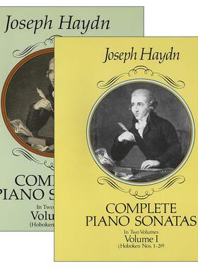 英文原版 Complete Piano Sonatas 钢琴奏鸣曲完整集 2册 约瑟夫·海顿 英文版 进口英语原版书籍