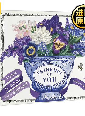 想着你 鲜花立体书 Thinking Of You 成人翻翻立体书 精装 思念你 Molly Hatch