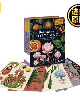 植物博物馆明信片50张 Botanicum Postcards WILLIS KATHY 原版