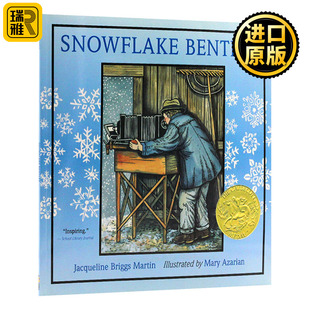 英文版 英文原版 凯迪克金奖 雪花人 Jacqueline 进口原版 Snowflake Martin 绘本 书籍 Bentley Briggs 儿童英语启蒙图画书