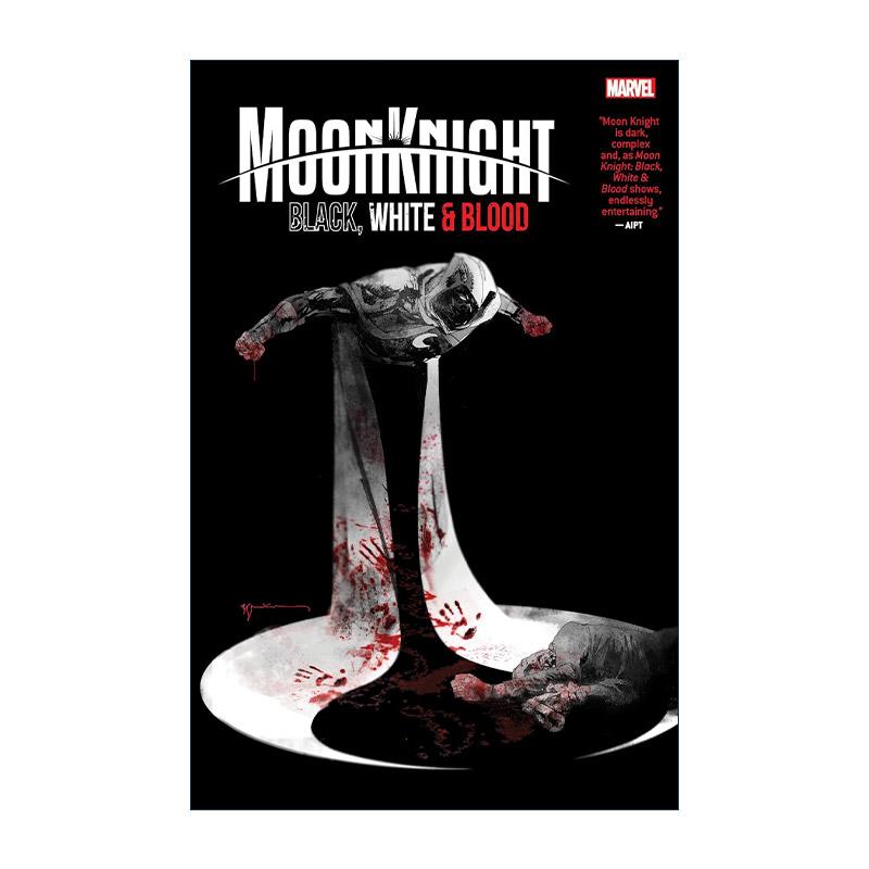 英文原版 Moon Knight Black White & Blood 月光骑士 黑 白与血 漫威漫画 Jonathan Hickman 英文版 进口英语原版书籍