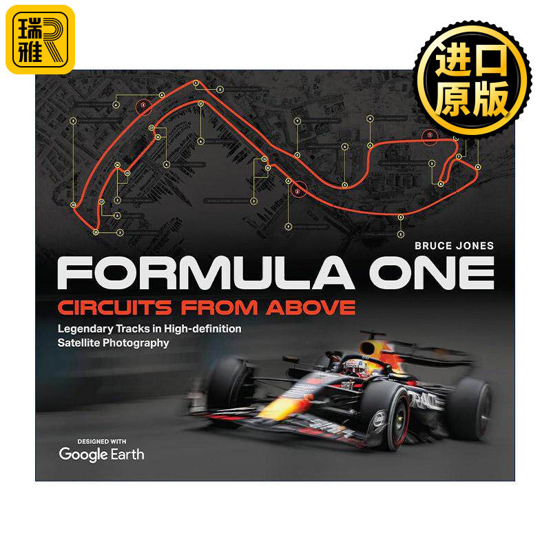 英文原版 Formula One Circuits From Above 俯瞰一级方程式传奇赛道 高清卫星摄影图集精装 Bruce Jones 英文版 进口英语原版书籍