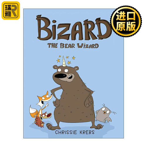 英文原版 Bizard the Bear Wizard 熊巫师比扎德 儿童全彩搞笑漫画 Chrissie Krebs 英文版 进口英语原版书籍