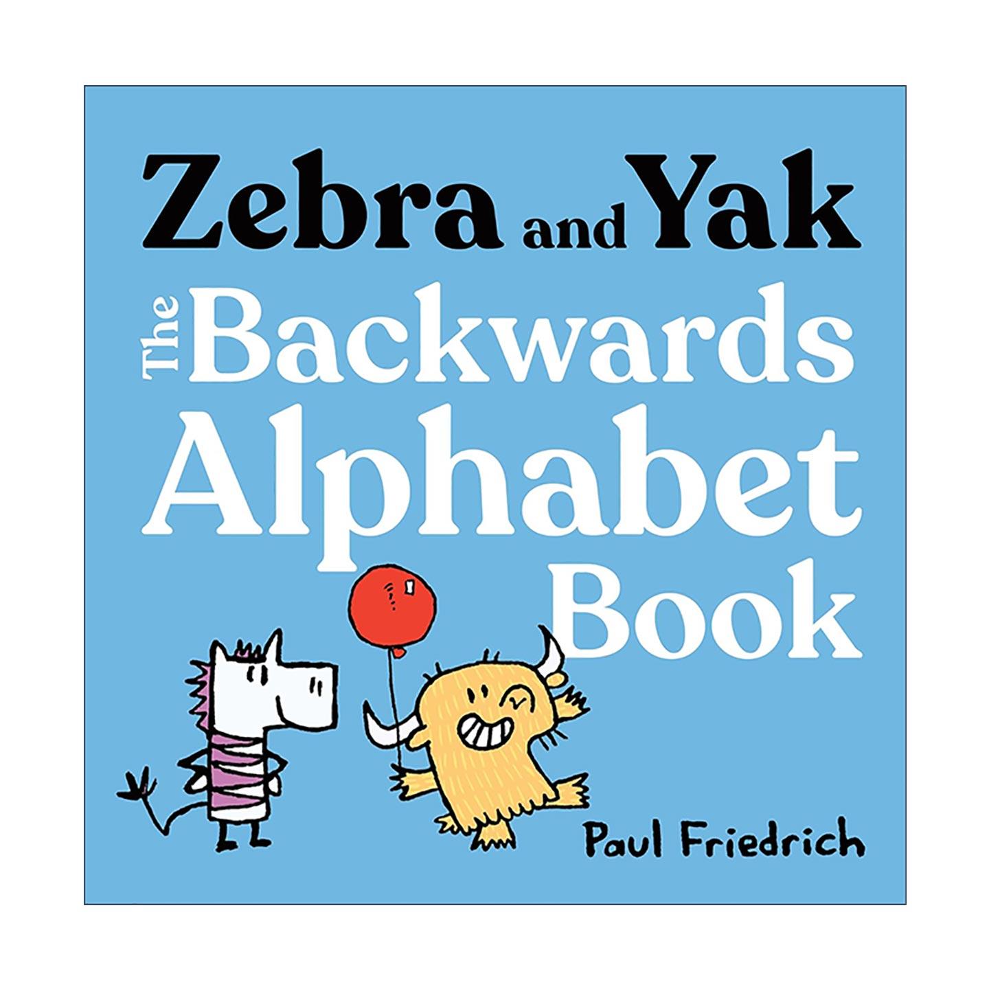 英文原版 Zebra and Yak 斑马和牦牛 反向字母表 儿童精装启蒙认知绘本 英文版 进口英语原版书籍