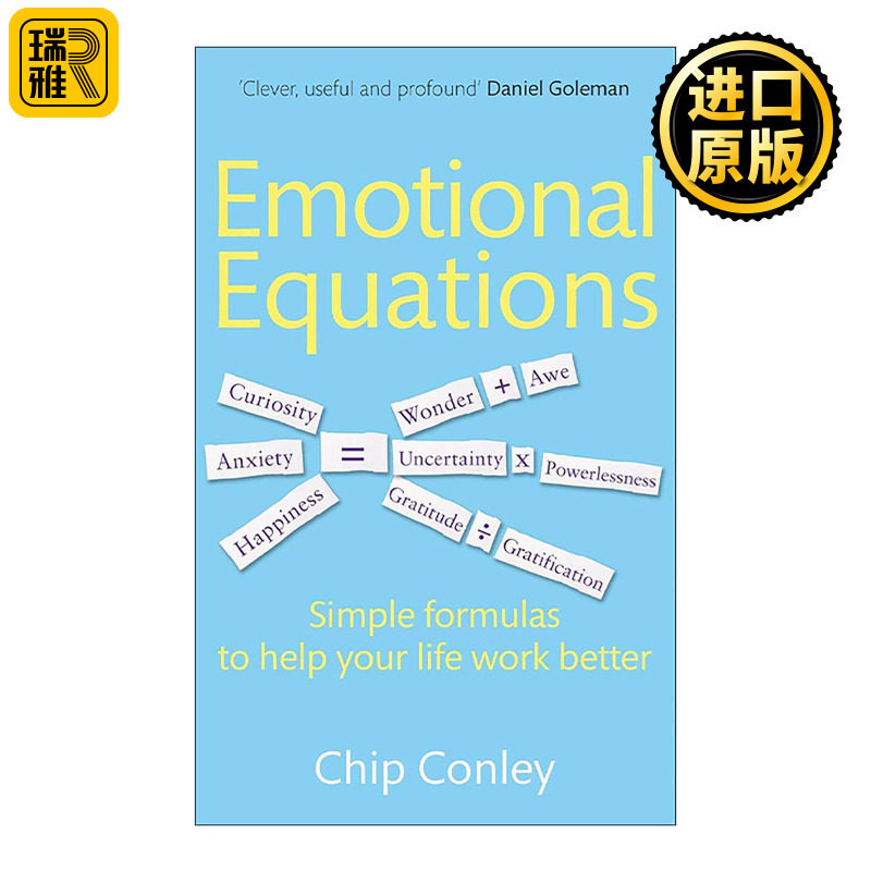 英文原版 Emotional Equations 如何控制自己的情绪 22个有效的情绪管理定律 英文版 进口英语原版书籍