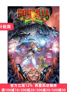 英文原版 Godzilla Vs. The Mighty Morphin Power Rangers II 哥斯拉大战美版恐龙战队2 超凡战队 IDW漫画 进口英语原版书籍