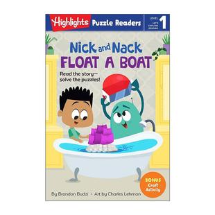 Boat 乘船漂流 Nick Highlights Nack 故事与益智谜题 尼克与纳克系列 Puzzle 英文版 Level Float and 英文原版 Readers