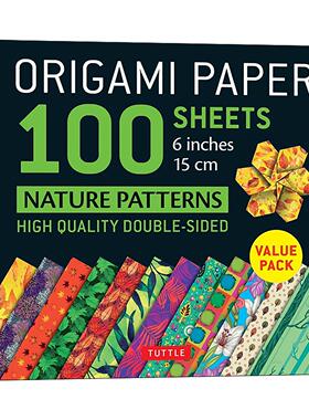 英文原版 Origami Paper 100 sheets Nature Patterns 6