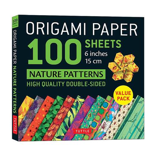 英文原版 Origami Paper 100 sheets Nature Patterns 6