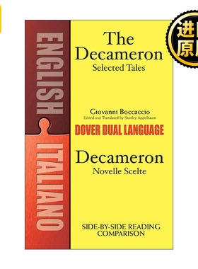 原版 Decameron Selected Tales - Decameron Novelle Scelte 十日谈选集 薄伽丘 英意双语版 进口原版书籍