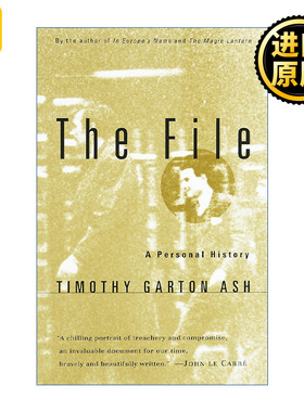 The File 档案 一部个人史 牛津大学历史学教授Timothy Garton Ash