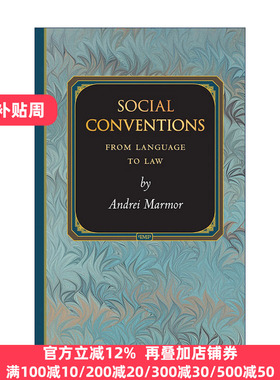 英文原版 Social Conventions 社会惯习 从语言到法律 马默 哲学 英文版 进口英语原版书籍