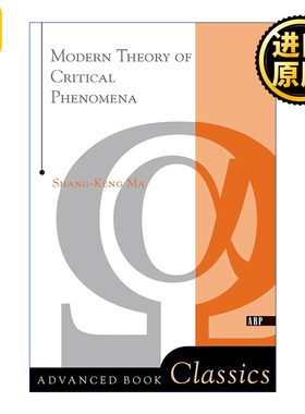 Modern Theory Of Critical Phenomena 临界现象的现代理论 加州大学圣地亚哥分校马上庚