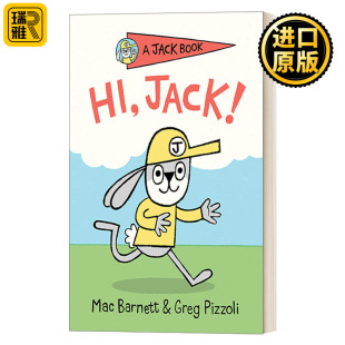Jack 兔子杰克之书系列1：你好 8岁儿童精装 Mac 幽默笑话 Book Barnett 章节桥梁书故事绘本 杰克