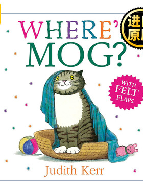 Where's Mog? 小猫莫格在哪里 儿童趣味纸板书 朱迪斯·克尔经典故事