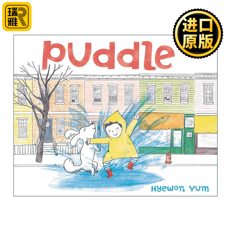 英文原版 Puddle 水坑 精装图画书 廉惠媛 英文版 进口英语原版书籍