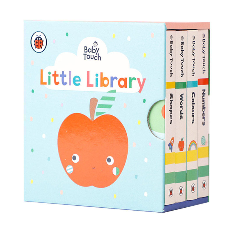 小瓢虫触摸小小图书馆4册盒装 英文原版 Baby Touch Little Library 低幼儿童英语启蒙认知绘本 亲子共读纸板书 进口英语书籍,书籍/杂志/报纸,原版其它,淘宝优惠券,粉丝福利购,淘宝优惠卷