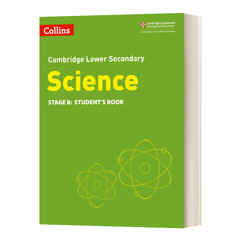 柯林斯剑桥初中科学学生用书 第八阶段 英文原版 Collins Cambridge Lower Secondary Science Science Stage8 英文版 进口英语书