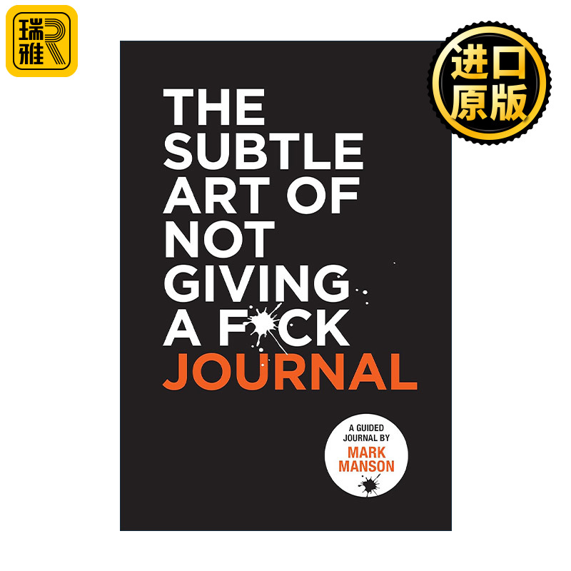 英文原版 The Subtle Art of Not Giving a F*Ck Journal 重塑幸福 如何活成你想要的模样 同名畅销书配套日记本 进口英语原版书籍