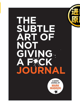 英文原版 The Subtle Art of Not Giving a F*Ck Journal 重塑幸福 如何活成你想要的模样 同名畅销书配套日记本 进口英语原版书籍