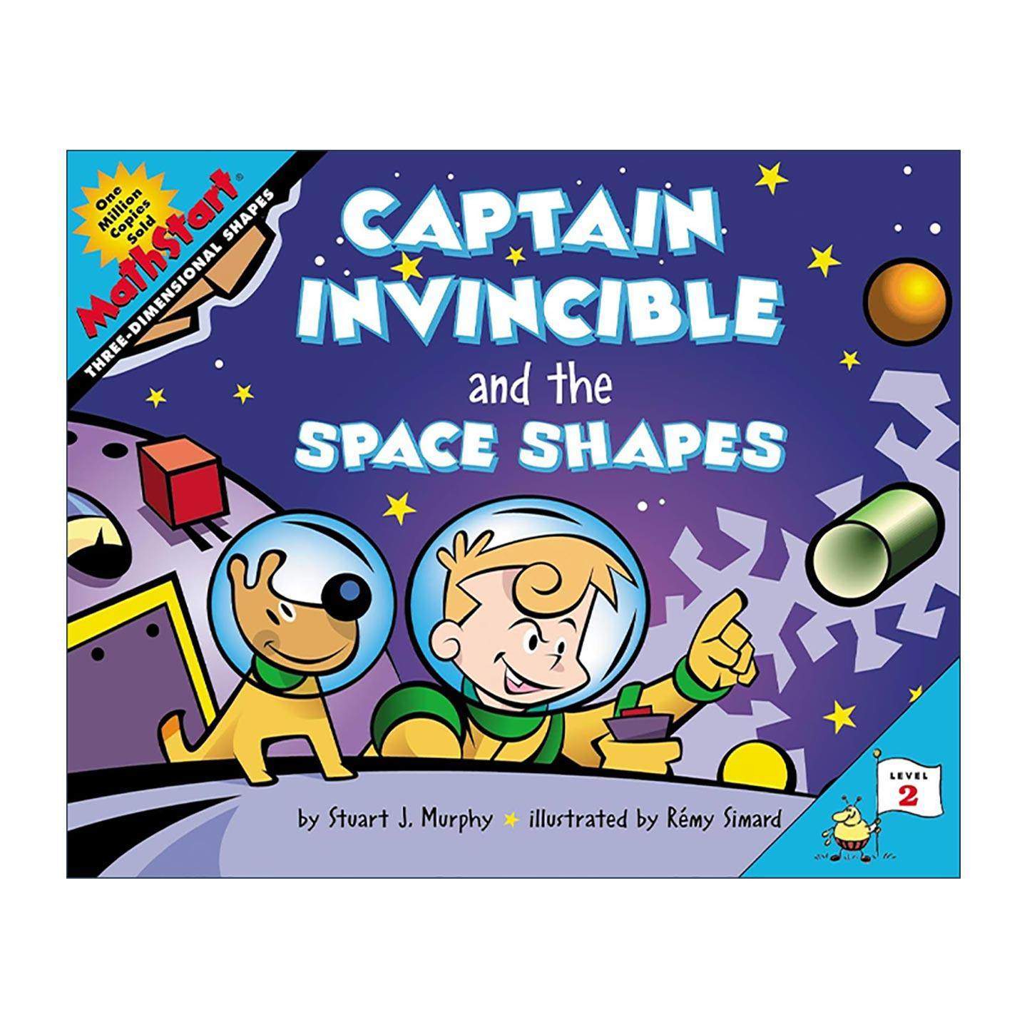 英文原版 Mathstart Level 2 Captain Invincible and the Space Shapes 数学启蒙绘本2级 英文版 进口英语原版书籍