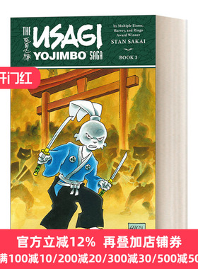 英文原版 Usagi Yojimbo Saga Volume 3 Second Edition 兔子武士第3卷 第二版 Stan Sakai 英文版 进口英语原版书籍