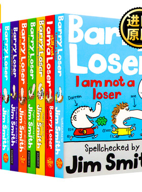 倒霉蛋巴里系列10册 英文原版 Barry Loser I am not a loser 失败者巴里 儿童幽默搞笑故事书 励志校园漫画文学 罗尔德达尔童书奖