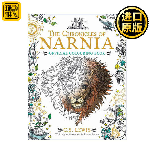 英文原版 The Chronicles of Narnia Colouring Book 纳尼亚传奇 涂色书 英文版 进口英语原版书籍