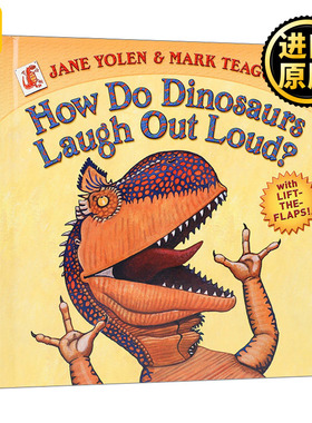 恐龙如何大声笑 家有恐龙系列 英文原版 How Do Dinosaurs Laugh Out Loud? 纸板书 英文版 Jane Yolen、Mark Teague 进口英语书籍