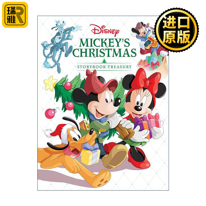 英文原版 Mickey's Christmas Storybook Treasury 迪士尼米奇老鼠圣诞节故事合集 儿童精装经典绘本 英文版 进口英语原版书籍