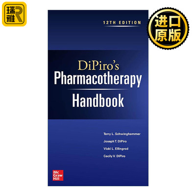 英文原版 DiPiro's Pharmacotherapy Handbook 药物疗法手册 第12版 英文版 进口英语原版书籍