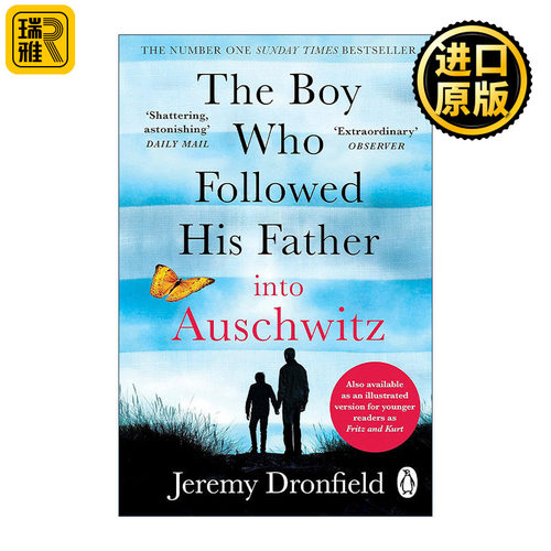 英文原版 The Boy Who Followed His Father into Auschwitz 跟随父亲去奥斯维辛的男孩 Jeremy Dronfield国际畅销小说 二战历史