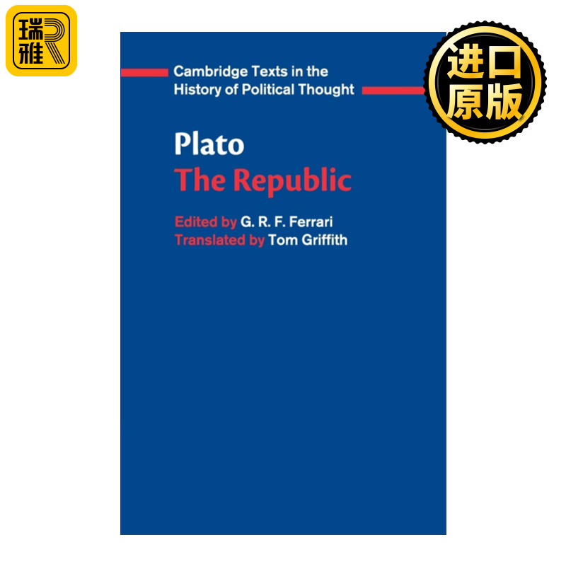 Plato The Republic英文原版理想国剑桥政治思想史文本系列英文版进口英语原版书籍