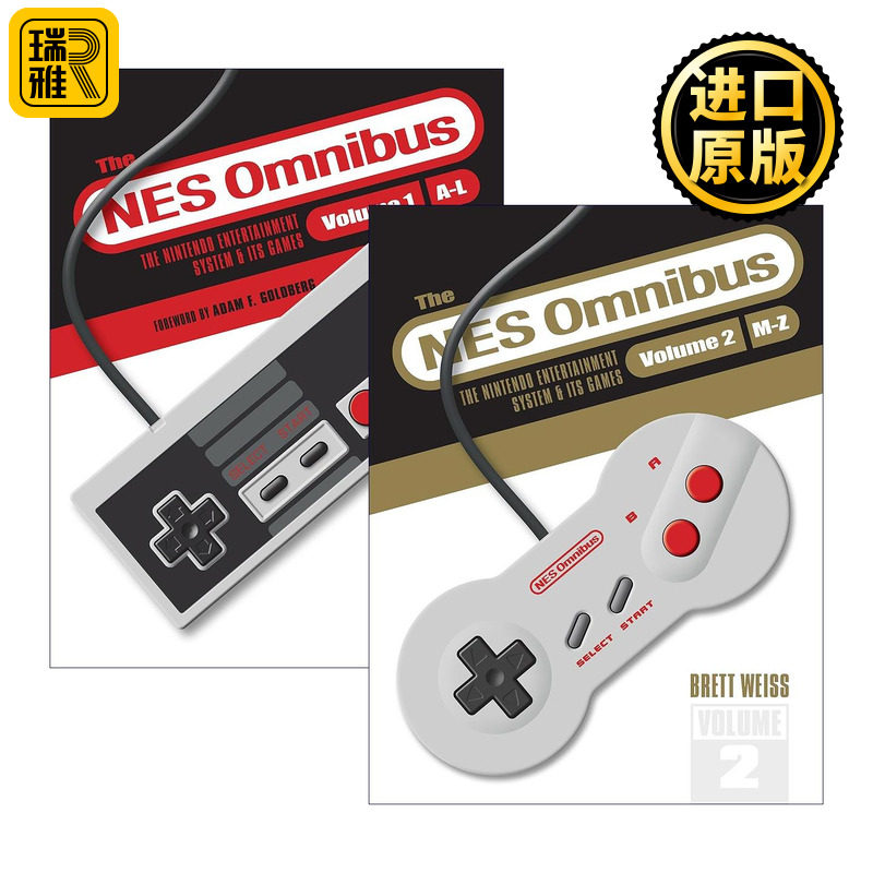 英文原版 The NES Omnibus 红白机精选集系列2册 任天堂娱乐系统及其游戏 精装插图版 英文版 进口英语原版书籍
