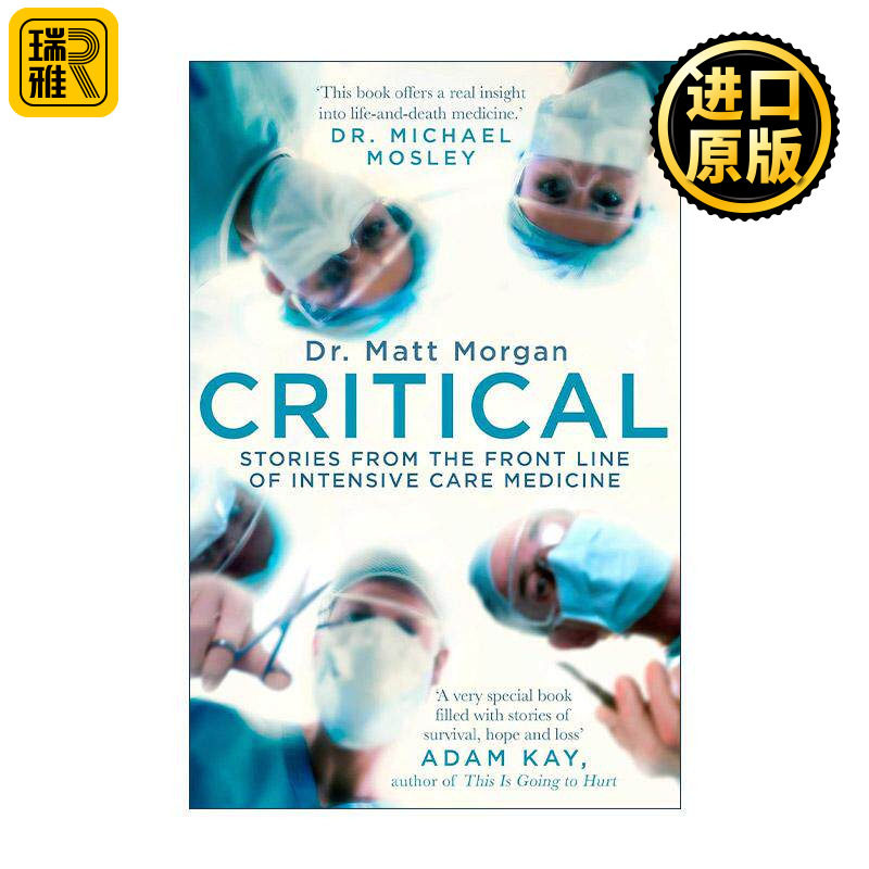 英文原版 Critical 重症监护室的故事 英文版 进口英语原版书籍