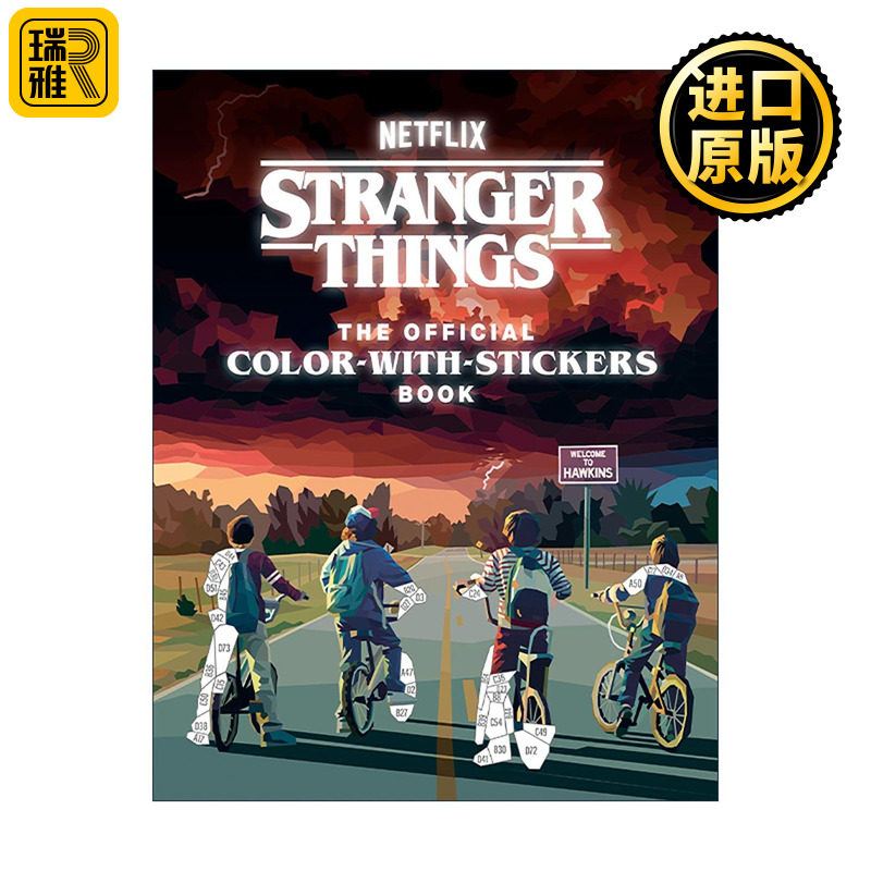 英文原版 Stranger Things The Official Color 怪奇物语 贴纸涂色书 拼图 热门影视周边 英文版 进口英语原版书籍