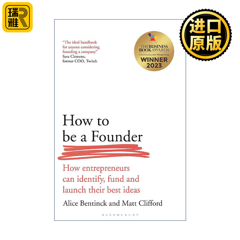 How to Be a Founder 创始人眼光 企业家如何识别、投资和推出他们的最佳想法