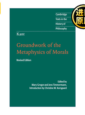 Kant: Groundwork Of The Metaphysics Of Morals 英文原版