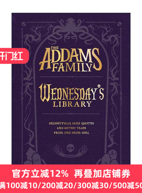 英文原版 The Addams Family Wednesday' s Library 亚当斯一家 周三图书馆 精装儿童小说 英文版 进口英语原版书籍