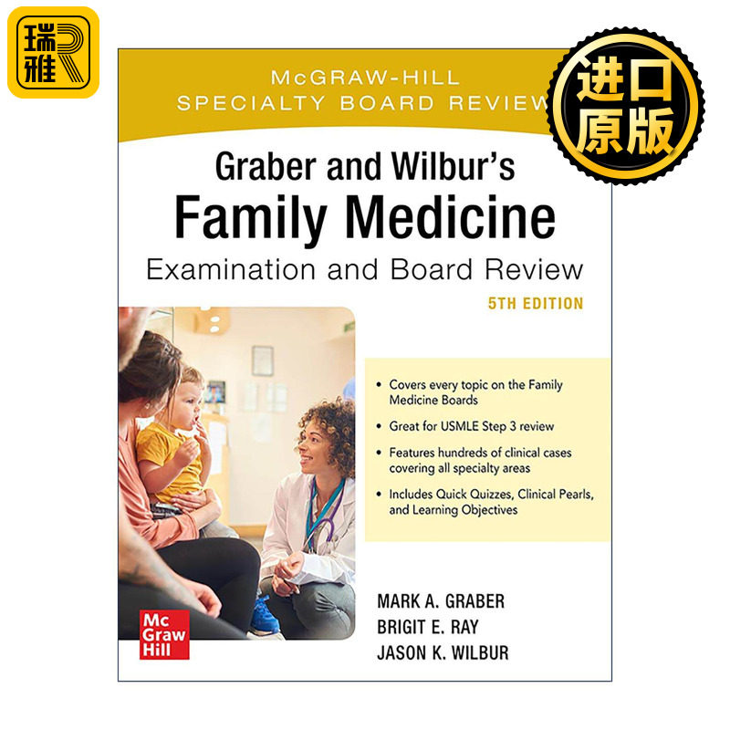 英文原版 Graber Wilbur's Family Medicine Examination Board Review 家庭医学委员会 病例案例合集 第5版 进口英语原版书籍