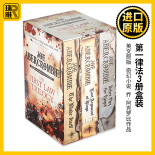 英文原版 书籍 进口英语原版 Trilogy Abercrombie Joe 奇幻小说 第一律法3册盒装 First Law Boxed The 英文版 Set 阿克罗比 乔