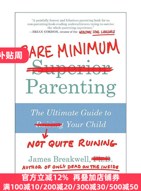 英文原版 Bare Minimum Parenting 最低限度育儿法 如何不完全毁掉你的孩子 英文版 进口英语原版书籍