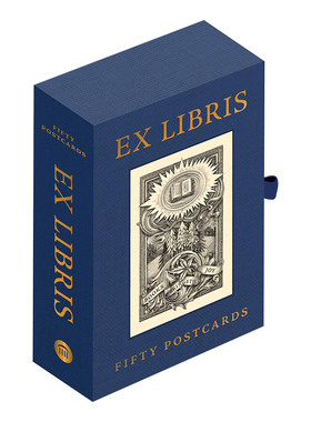 Ex Libris Fifty Postcards 藏书票的标志 50张艺术周边卡片 英文原版