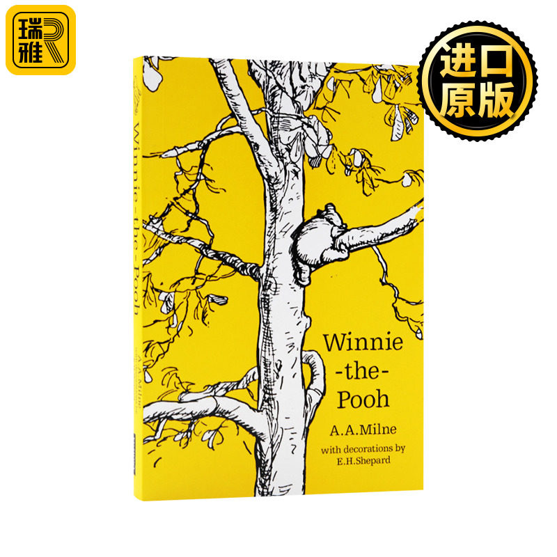 Winnie the Pooh 小熊维尼阿噗 卡通动画人物 儿童英语启蒙读物图画故事书 噗噗熊A. A. Milne