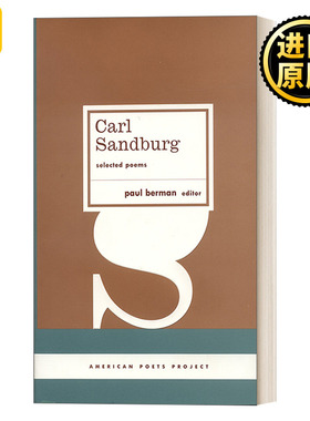 英文原版 Carl Sandburg Selected Poems American Poets Project #23 卡尔·桑德堡诗选 精装美国文库 Paul Berman 英文版 进口书
